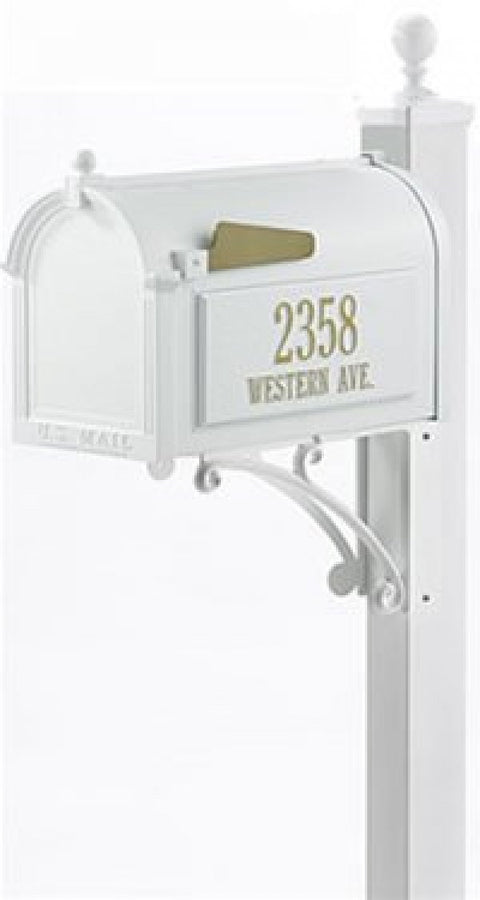 Streetside Deluxe Mailbox Package Finish: White