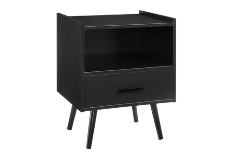 Monarch Specialties I 3667 Accent Table, Side Table, End, Nightstand, Bedroom, Living Room, Black Laminate