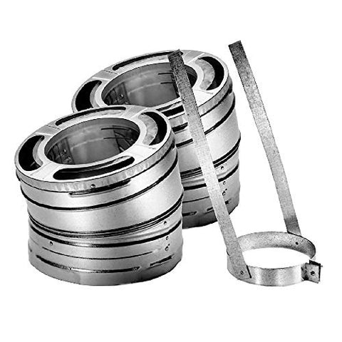 DuraVent 30-Degree Stainless Steel Swiveling Elbow Kit for Wood Stove Venting, 6 Inch, DuraPlus - Home Ducting Accessories for Chimney Exhaust Pipe System