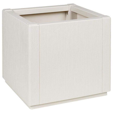 vidaXL Garden Planter White 36 x 36 x 35 cm Polypropylene, Chill Living Room, Stylish Plastic Furniture, Water & UV Resistant, Great for Indoors or Outside