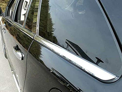 QAA is Compatible with 2007-2014 Ford Edge 8 Piece Stainless Window Sill Trim Set WS47360