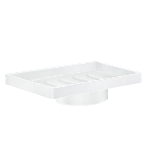 Smedbo O348 Porcelain Container Soap Dish, White