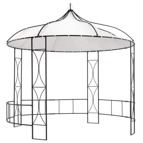 vidaXL Weather-Resistant Outdoor Gazebo 118.1"x114.2" - UV and Water-Resistant, with Elegant Decorative Details - Perfect for Parties, Gatherings, and Picnics