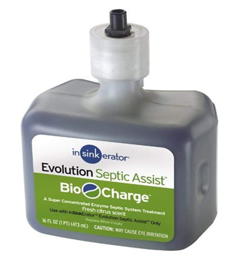 InSinkErator CG Evolution Septic Assist Bio Charge Replacement Cartridge, 16-Ounces, Blue, 12 Ounce