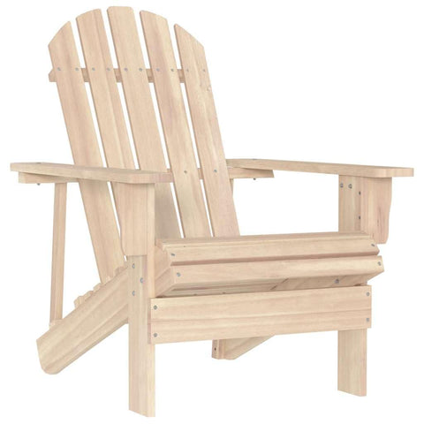 vidaXL Modern Stylish Adirondack Patio Chair - Weather & Ergonomically Designed Solid Fir Wood with Maximum Weight Capacity of 242.5 lbs for Garden or Patio Use
