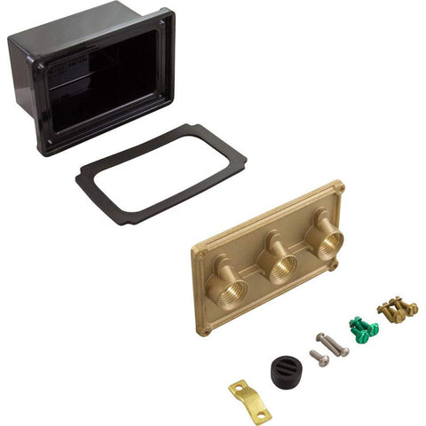 Pentair Light Junction Box, (3) 1/2" Ports, Brass Base