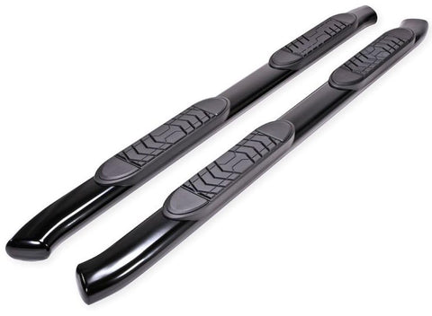 TrailFX A7064B Truck Running Board Fits Chevy Silverado 1500 Extended Cab 2007-2018 Oval 5 Nerf Bar Black Powder-Coated Steel Side Step Running Boards 300lb Capacity No-Drill Install