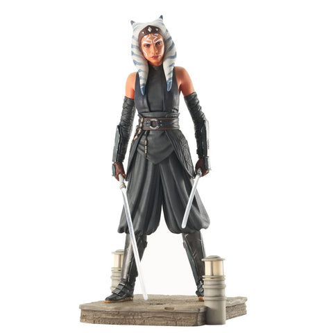 Diamond Select Toys Star Wars: The Mandalorian: Ahsoka Tano (Season 2 Version) Premier Collection Statue,Multicolor,10 inches
