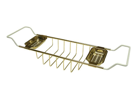Kingston Brass CC2152 Claw Foot Bath Tub Shelf, Polished Brass