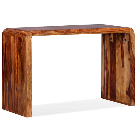 Oakestry Solid Acacia Wood Sideboard Desk 47.2 Inch, Honey Brown Console Table for Entryway, Living Room & Home Office