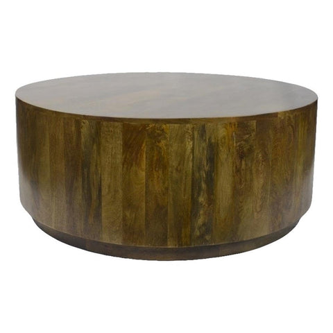 Tamia 42 in Round Wooden Coffee Table - Elm