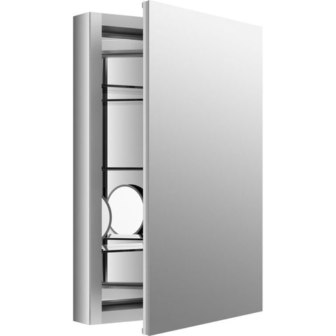 Kohler Verdera 20 in. W x 30 in. H Recessed Medicine Cabinet in Anodized Aluminum