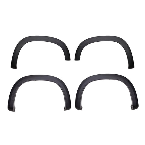 TrailFX Fender Flares Fits Chevrolet Silverado 1500 2019-2025 OE Style Black Smooth Paintable Polypropylene Set of 4 with Stainless Steel Hardware TrailFX TFC3005OE