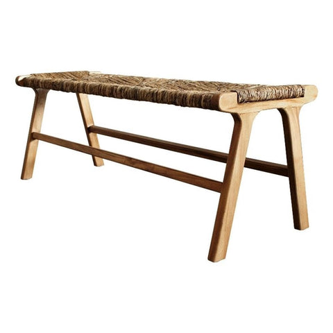Carolina Classic Karson 48" Banana Weave Bench - Caramel - Natural