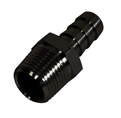 Derale 98101 3/8" NPT Male x 3/8" Straight Hose Barb Fitting