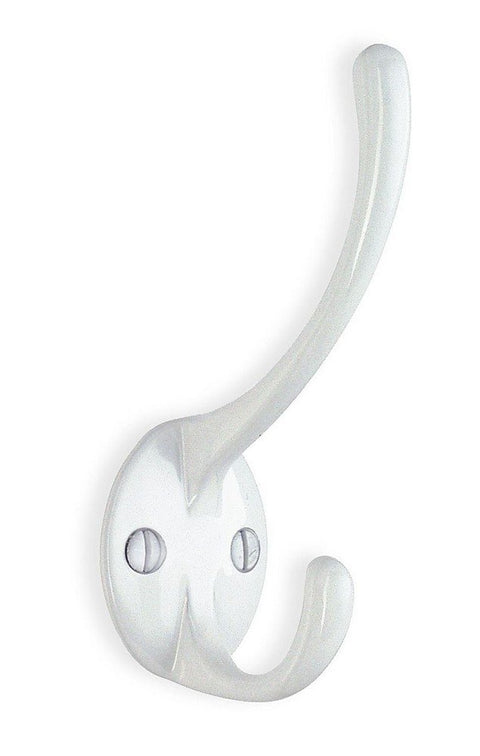 Smedbo Coat and Hat Hook 4 3/8" White