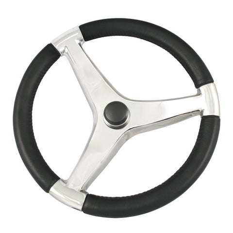 Ongaro Schmitt Evo Pro 316 Cast Stainless Steel Steering Wheel - 13.5Diameter