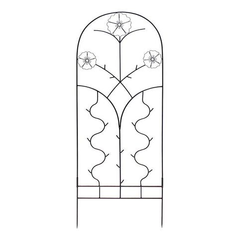 Achla Designs FT-42S Primrose Side Panels Support Wrought Iron Garden Trellis for Climbing Plants