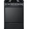 Summit Appliance TNM1107C 20in Wide Gas Range, 4 Open Burners, Electronic Ignition, Recessed Oven Door, Broiler Pan, Push-To-Turn Burner Knobs, Ada Compliant Design, Designed for Natural Gas, Black