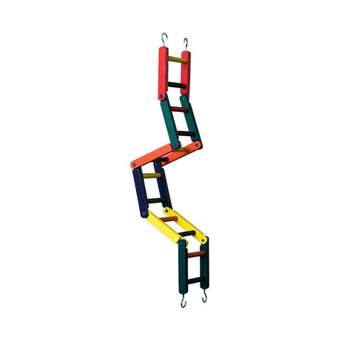 Prevue Pet Products 1140L Carpenter Creations Multi-Color Jointed Wood Ladder, 24"