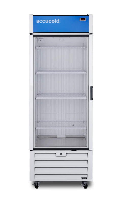 Full-sized glass door commercial display freezer