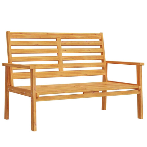 vidaXL Patio Sofa Bench - Acacia Wood Garden/Patio/Deck Seating - 47.2"x26.8"x31.9" Outdoor Couch Chair