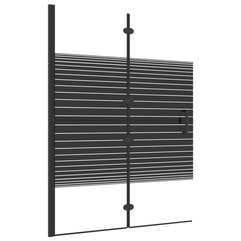Red Cup Living vidaXL Folding Shower Enclosure ESG 100x140 cm Black