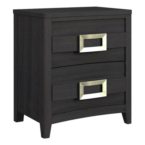 Picket House Chett 2-Drawer Nightstand with USB in Black