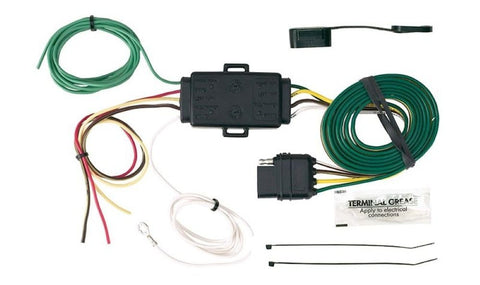 Husky Towing 30428 Towed Vehicle Wiring Kit Plug and Play, Direct Battery Powered, LED Compatible, 2.1A Output per Channel, 72-Inch, Taillight Converter with Integrated Circuit Protection