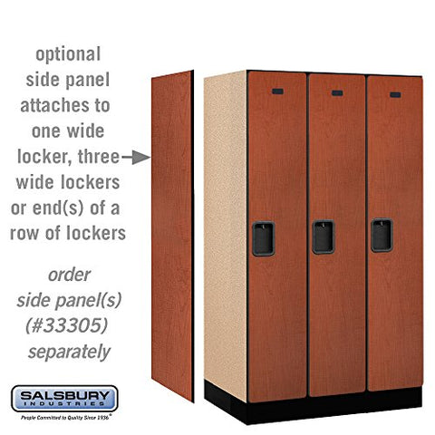 Salsbury Industries Single Tier Designer Wood Locker, Cherry, 5' 3" x 21"