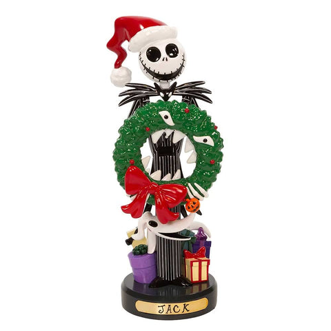 Kurt Adler 10-Inch Disney© Nightmare Before Christmas Jack Skellington with Wreath Nutcracker