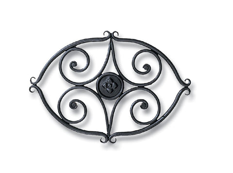 Minuteman International, Scroll woodstove Tabletop Wrought Iron Trivet, Black