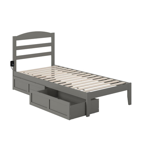 Warren Platform Bed TXL with Drawers AG