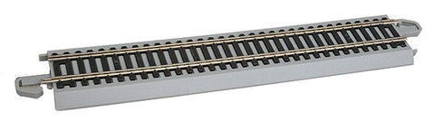Bachmann Trains - Snap-Fit E-Z TRACK 9” STRAIGHT TRACK - BULK (50 pcs) - NICKEL SILVER Rail With Gray Roadbed - HO Scale