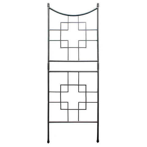 Achla FT-25 Designs Square-On-Squares Garden Trellis, Graphite