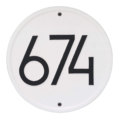 Round Modern Personalized Wall Plaque