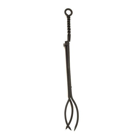 Minuteman International Rope Handle Single Tool, Fireplace Tongs, Standard 28-in, Black