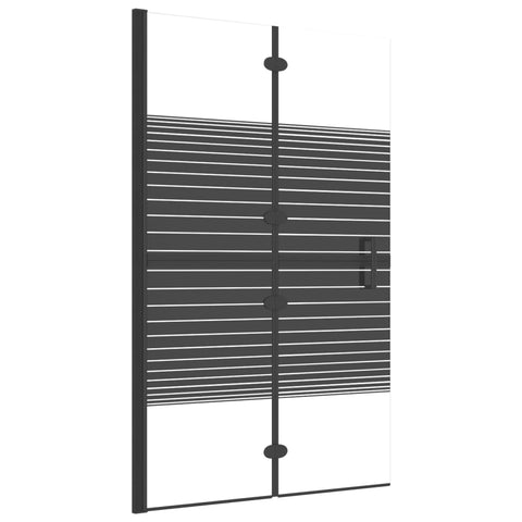Folding Shower Enclosure ESG 31.5"x55.1" Black vidaXL vidaXL