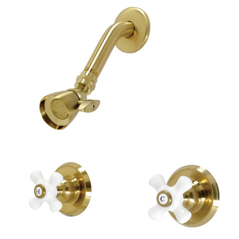 Kingston Brass KB247PXSO Victorian Tub & Shower Faucet, Shower Only, Brushed Brass