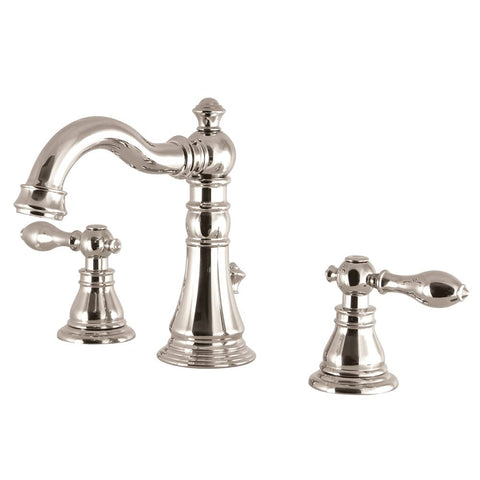 Fauceture FSC1979ACL American Classic Widespread Bathroom Faucet with Brass Pop-Up, Polished Nickel