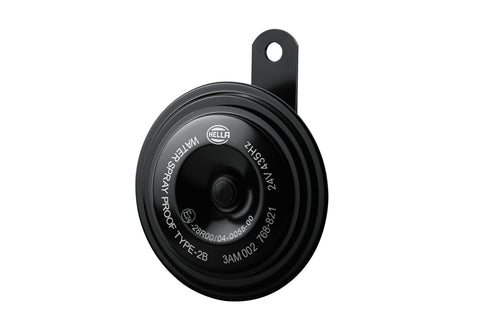 HELLA 002768821 Black 92mm 24V Disc Horn Kit (Universal Fit)