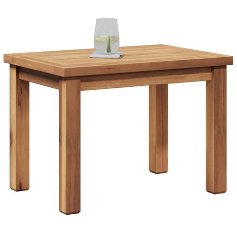 vidaXL Coffee Table Brown 19.69 x 13.78 x 14.17 in Solid Teak Wood, Stylish Teak Wood Coffee Table for Your Garden or Patio, Fun Outdoor Decor, Modern Design
