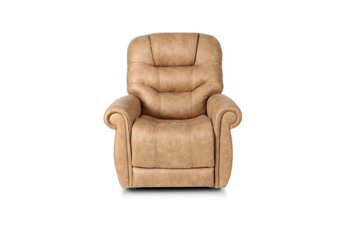 BarcaLounger Lucas Power Lift Recliner-Canyon-silt