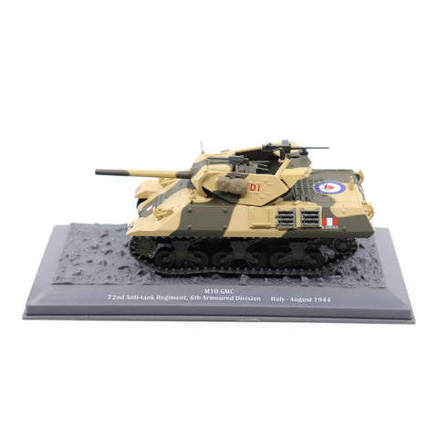 Motor city classics 1:43 Scale Military Diecast Collectible | M10 Tank Destroyer - 72nd Anti-Tank Regiment, 6th Armored Division, Italy, August 1944 | Militaria Diecast Model 23191-44