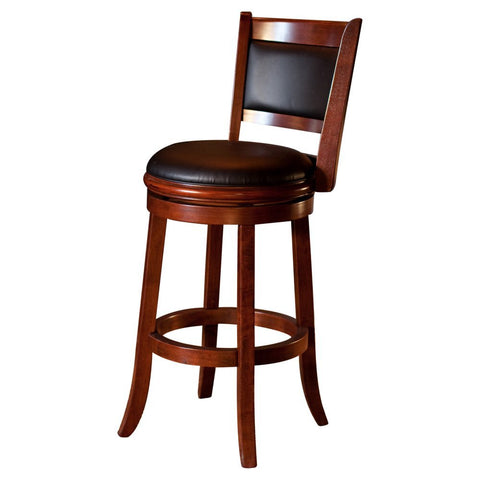 Boraam Augusta Bar Height Swivel Stool, 29-Inch, Cherry