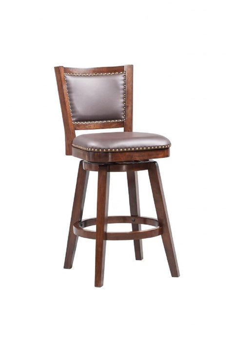 Boraam Broadmoor Swivel Barstool, 44-Inch, Cappuccino