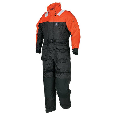 Mustang Survival Deluxe Anti-Exposure Coverall and Worksuit, Orange/Black, Large