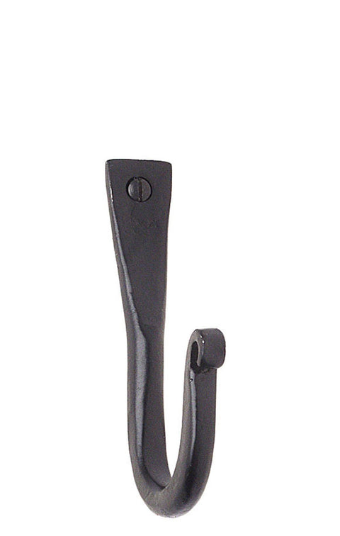 Smedbo B058 Rustic Single Hook, Black Wrought Iron