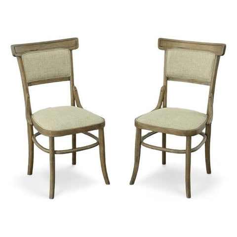 Diana Peppered Upholstered Seat Dining Chair (Set of 2) - Vintage Walnut