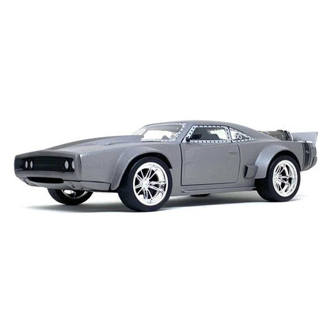 Jada Toys Fast & Furious 1:24 Dom's Ice Charger Die-cast Car, Toys for Kids and Adults, Silver (98291)